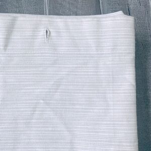 Threshold Neutral Tan Stripe Textured Fabric Shower Curtain